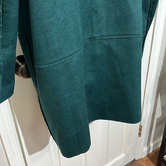 NWT Context exclusive at Lord and Taylor wool blended raw coat size L - Picture 6 of 11